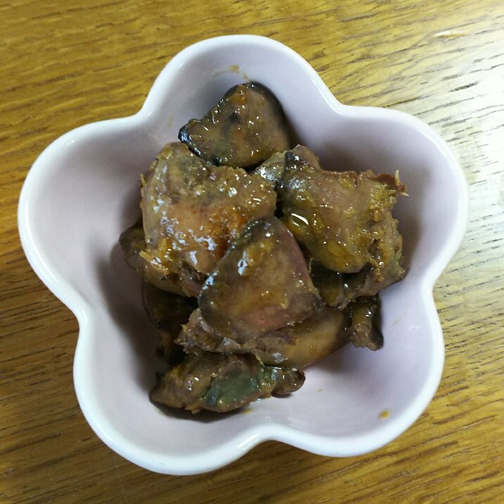 鶏の肝の生姜ダシダ炒め